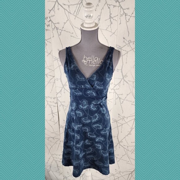 Patagonia Floral Print Organic Cotton Blend Surplice Babydoll Margot Sundress - Picture 1 of 5